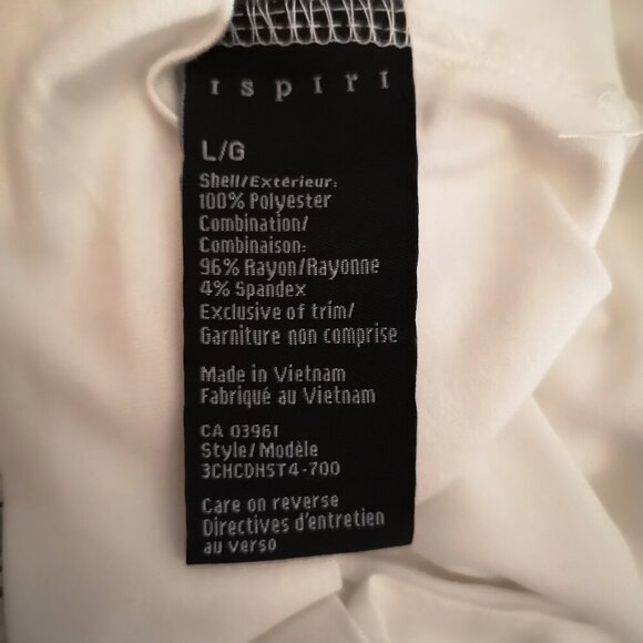 Ispiri Ladies Size Large Sheer Blouse with Attached Tank Top Underneath - Picture 3 of 9